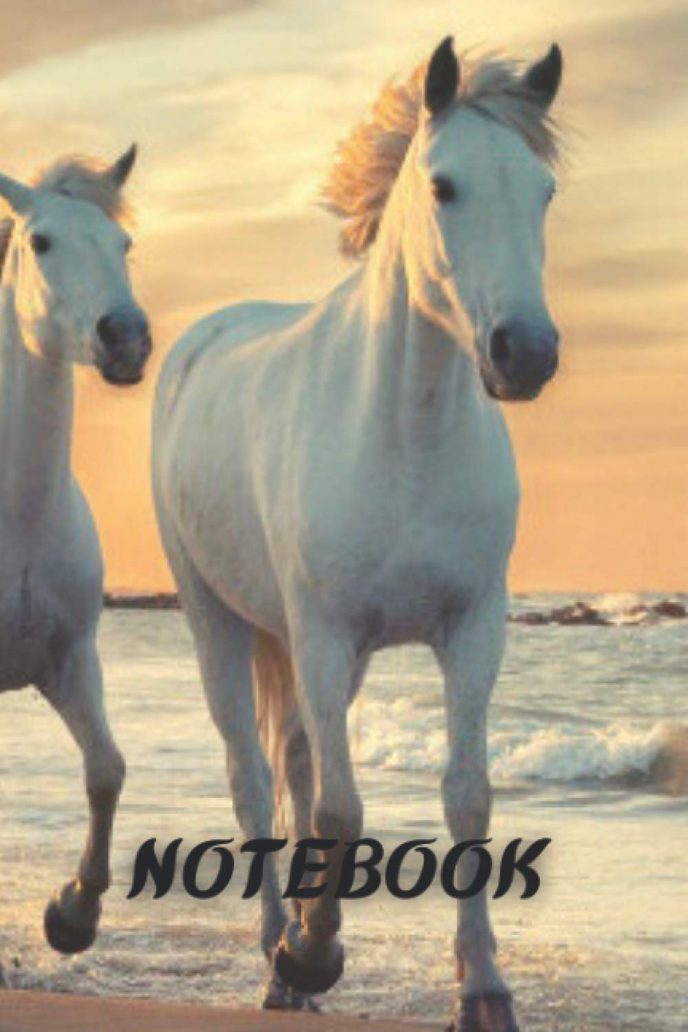 NOTEBOOK: Horse notebook with 120 lined pages 6” x 9” perfect for everyday use | A journal with perfectly spaced lines to leave plenty of room for writing | Horse composition notebook