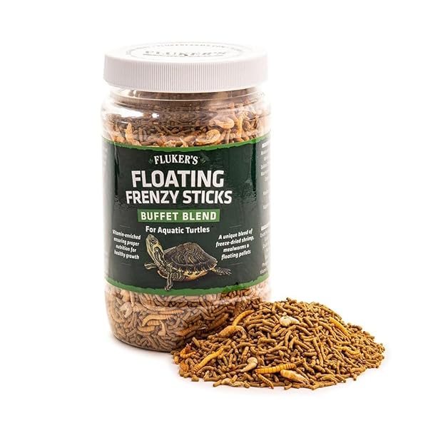 FLUKER’S AQUATIC TURTLE BUFFET BLEND FEEDING FRENZY STICKS,...