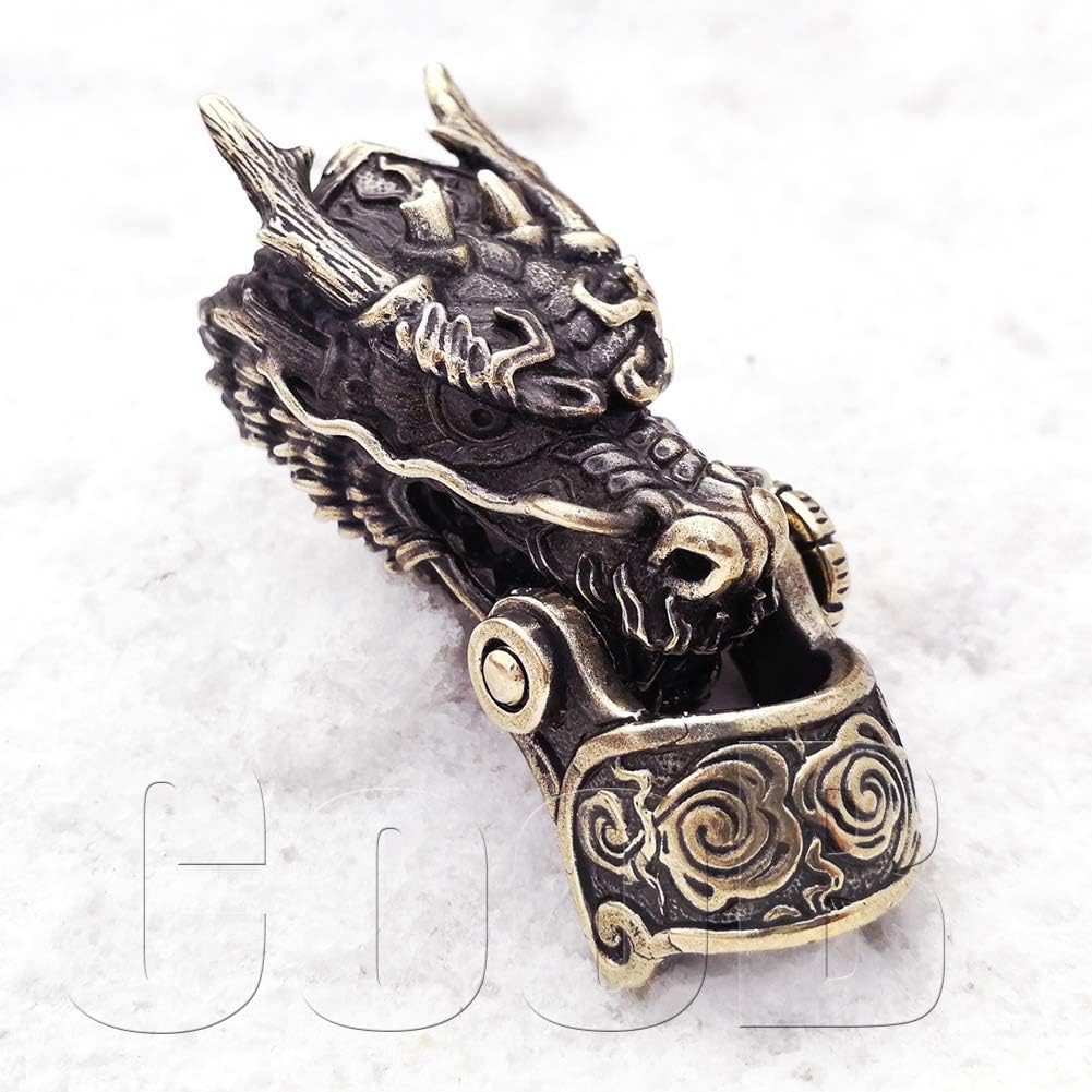 CooB EDC Hand-Casted Paracord Buckle Shackle Bead Dragon. Luxury Paracord Buckles Shackles Beads Locks for Cusom Bracelets Making 1pcs/Lot (Dragon) : Sports & Outdoors