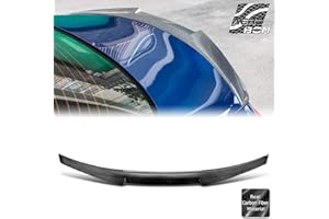 AeroBon Real Carbon Fiber Trunk Spoiler Compatible with 2014-2024 Infiniti Q50 Q50S Spoiler (MV Style)