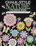 Chalk-Style Nature Coloring Book: Color with All Types of Markers, Gel Pens & Colored Pencils (Design Originals) by 
