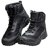 FREE SOLDIER Men's Tactical Boots 6 Inches Lightweight Combat Boots Durable Hiking Boots Military Desert Boots
