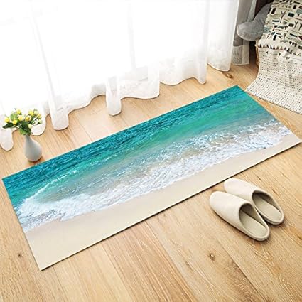 Status 3D Digital Printed Nylon Runner - 22x55, Multicolour