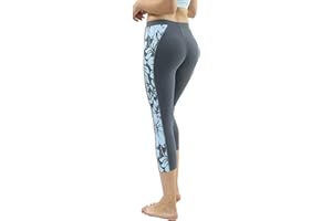 Private Island Sports Women UPF 50+ Capri Leggings Swimsuit Pants Beach Bathing Swim Rash Guard CubanoBoom Bottom (RLCP)