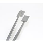 Mashing Tweezers Glass Work Bead Masher Tweezer 8&rdquo; Lampworking 3/4" Surface S.S. By JTS