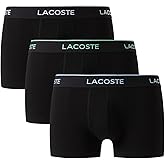 Lacoste Men's Cotton Stretch Essentials Trunks, 3-pack