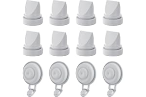 TOVVILD 12 Pack M9 Duckbill Valves Silicone Diaphragms, Compatible with Momcozy Breast Pump, Mom Cozy M9 Replacement Parts