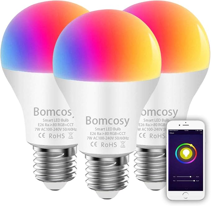 A19 E26 60w Replacement 2 Pack Wixann Smart Wi Fi Light Bulb Compatible With Alexa And Google Home Assistant Ifttt Siri Compatible 7w No Hub Required Dimmable Rgbcw Color Changing Led Bulb Led