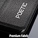 Poetic Slimline case for All-New Amazon Fire HD 8 Tablet (7th and 8th Generation, 2017 and 2018 Release) - Slim-Fit Trifold Cover Stand Folio smart cover Case with Auto Sleep/Wake - Black