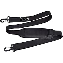 Black Universal Shoulder Strap Replacement Adjustable For Computer