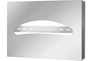 FAMIRON Stainless Steel Commercial Toilet Seat Cover Dispenser Wall Mount - Holder for Toilet Disposable Seat Covers, Silver, 1 Pcs