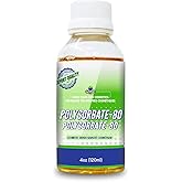 MYOC Polysorbate 80 liquid (TWEEN 80) (120ml)- |no adulterants, cosmetic grade cGMP quality| used as emulsifiers, excipient,