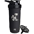 Smartshake Reforce Harley Quinn Shaker Bottle 900 ml DC Comics Stainless Steel Leakproof Water Bottle Gifts for Women, Black