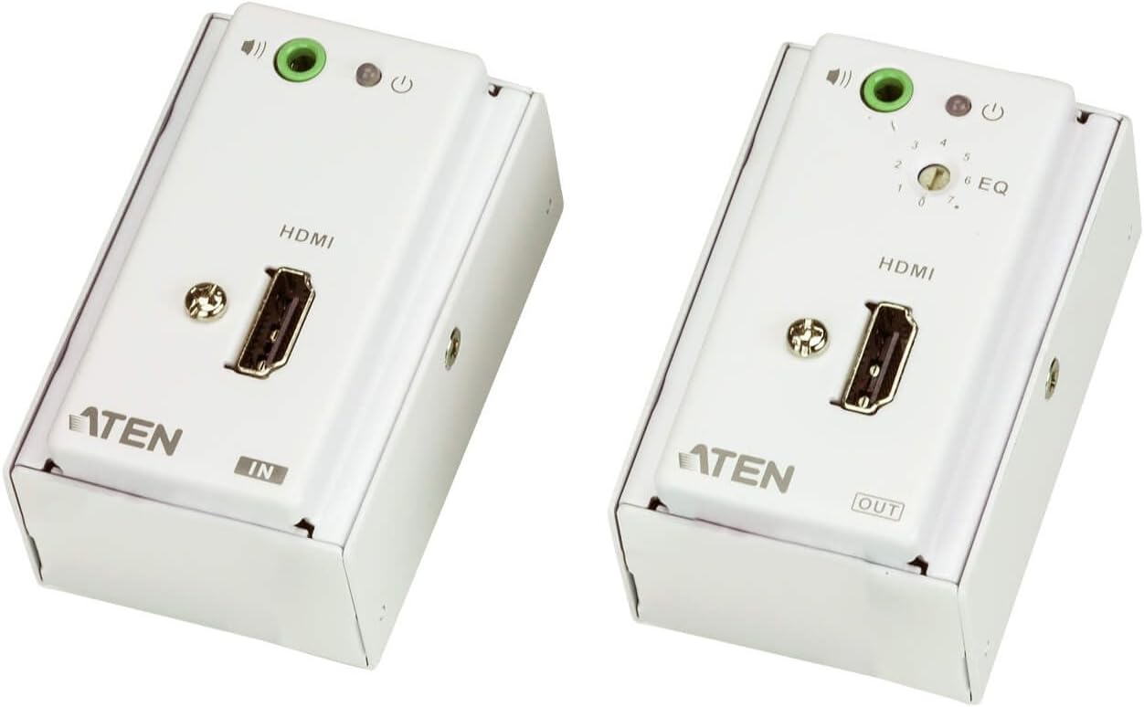 ATEN VE807 HDMI/Audio CAT5 Extender Wall Plate White Amazon.co.uk