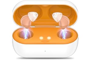 FLAWWORS Hearing Aids (Not Amplifiers), Rechargeable Digital Hearing Aids for Seniors with 16-Channel Sound Processing, Noise Cancelling, Invisible Hearing Aid for Adults with Charging Case