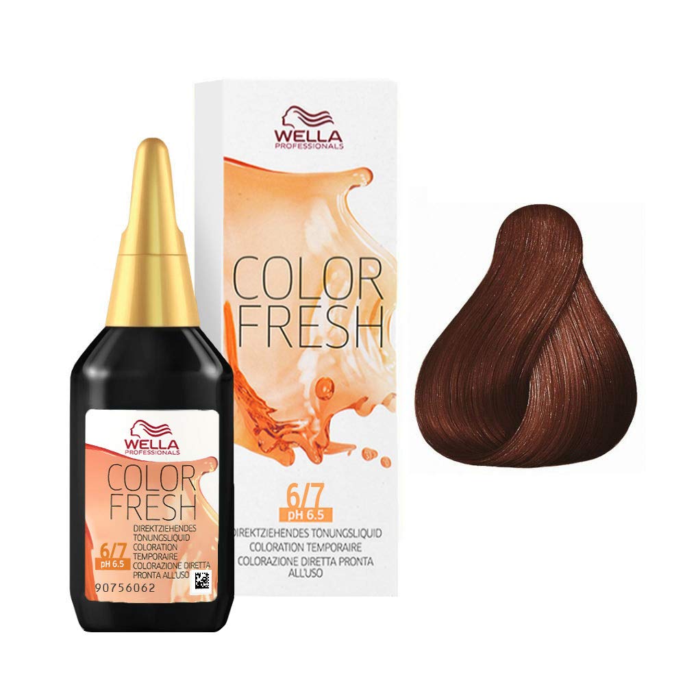 Wella Colour Fresh Semi-Permanent Hair Colour, No. 6/7 Dark Blonde Brown, 0.098 kg