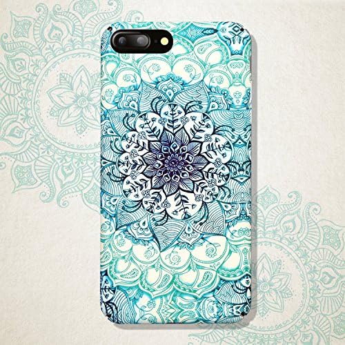 Iphone 8 Plus Case, Iphone 7 Plus Case, YIIKII[ Luminous Emboss Series] Slim Fit &amp; Shockproof Hard Back Case with Vintage Emboss Design for Iphone 8 plus, Support Wireless Charge (Emboss-C)