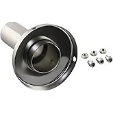 MGSTORM 3 Inch Exhaust Muffler Tip, Universal Removable Silencer for Car SUV Truck, 76mm Stainless Steel Round Exhaust Tip