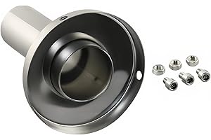 MGSTORM 3 Inch Exhaust Muffler Tip, Universal Removable Silencer for Car SUV Truck, 76mm Stainless Steel Round Exhaust Tip