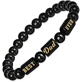 EGHTvmok Dad Gifts for Dad Happy Gifts Father's Day from Daughter Son Birthday Father Presents Cool for Papa Daddy Gift Thoughtful Easter Christmas Xmas Valentines Mens Jewelry Beaded Bracelets