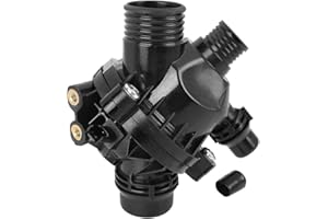 X AUTOHAUX Car Auto Thermostat Housing 11537549476 11537536655 for BMW E60 E65 E90 E91 E92