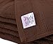 Utopia Towels 12 Pack Premium Wash Cloths Set (12 x 12 Inches) 100% Cotton Ring Spun, Highly Absorbent and Soft Feel Washcloths for Bathroom, Spa, Gym, and Face Towel (Dark Brown)