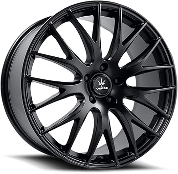 Amazon Com Verde Wheels Saga Satin Black Wheel 17 X 7 5 Inches 5 X 4 Inches 40 Mm Offset Automotive