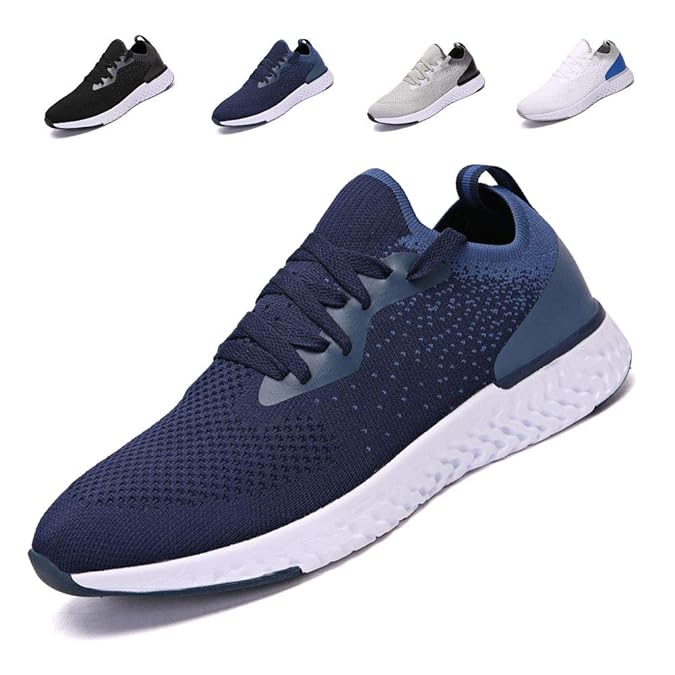 adituob Herren Atmungsaktive Casual Sneakers Mode leichte Turnschuhe Sportliche Tennis-Laufschuhe