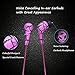 Earbud Headphones, Costyle 2-Pack Nylon Braided Tangle Free Noise Isolating Earphones headphones with Microphone Control Remote Button for iPhone, Samsung, Sony, Nokia(White+Pink)