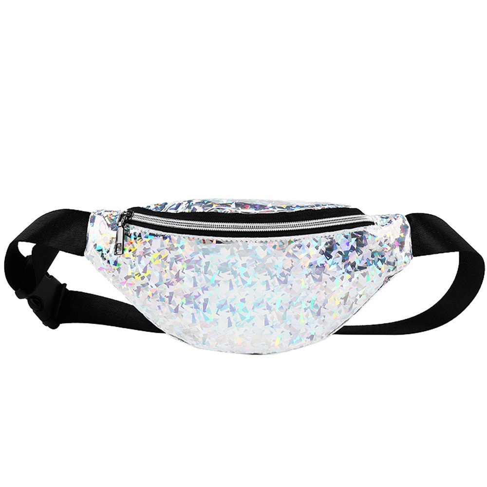 Holographic Fanny Women Girls Pack 80s Cute Fashion Fanny Packs Shiny