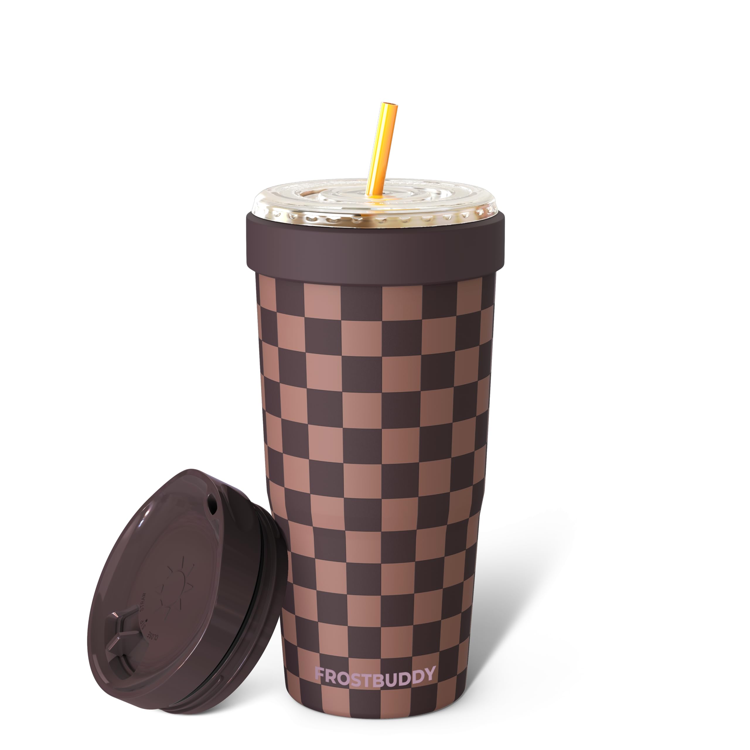 Frost Buddy Togo Buddy 30oz Tumbler - Insulated Stainless Steel | Double-wall vacuum insulated | Spill-proof flip lid | 18/8 premium stainless steel | Cup-holder friendly