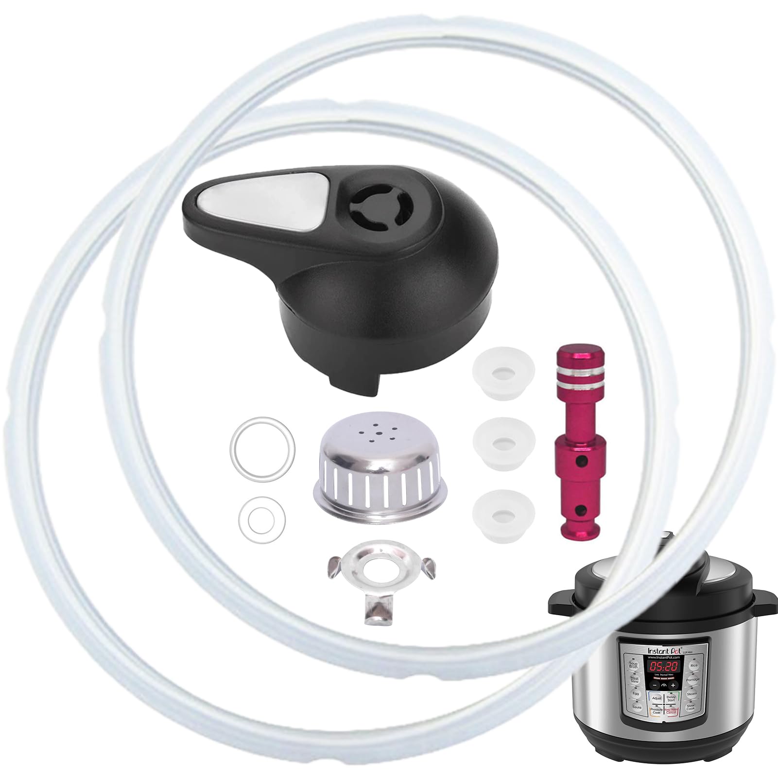 Photo 1 of 11 PCS Instant Pot Replacement Parts for Lux 8 QT, Instant Pot Accessories Include Sealing Ring, Steam Release Valve, Anti-Block Shield, Valve Sealing Ring, Float Valve and Gasket