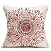 Ninasill 43X43 cm Pillow Case, Exclusive New Bohemian Pattern Throw Pillow Cover Car Cushion Cover Pillowcase Home Decor (F)