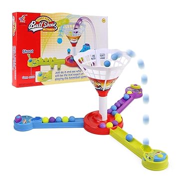 WP Plastic Toy Baby Birthday Gift Desktop Funny Game Tabletop Shoot Ball Basketball Family Parent-Child Interactive Educational