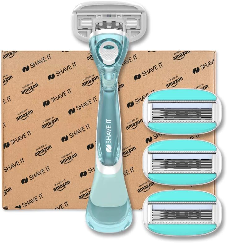 Shave It, 5KlingenDamenrasierer mit Griff und 4 Klingenköpfen Amazon