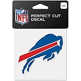 NFL Buffalo Bills 63038011 Perfect Cut Color Decal, 4" x 4", Black
