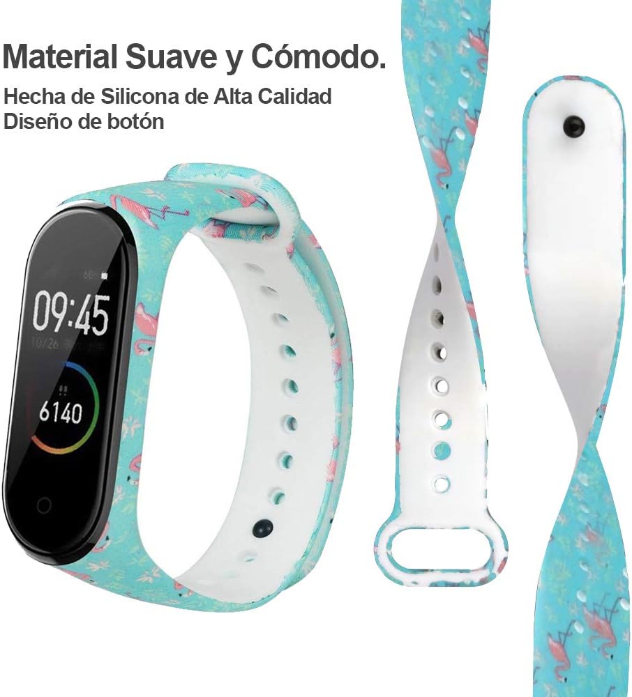 G-Color Correa Xiaomi mi band 3/4, 8 Colores, Correa de Silicona Blando, Impermeable y Ajustable, Pulsera/Banda/Brazalete de Reemplazo para Xiaomi mi ...