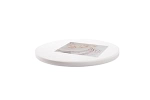 Cakebon Thick Plastic Cake Boards 8 Inch Round - (White, 1-Pack) - Sturdy 1/2 Inch Thick Cake Drums - Professional Cake Rounds 8 inch Cake Base
