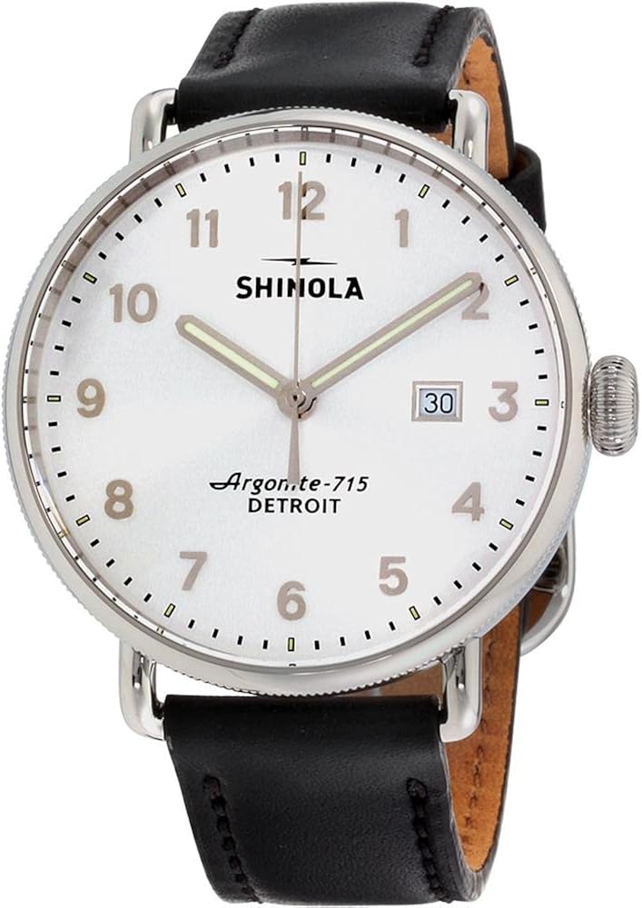shinola men's canfield's black dial watch