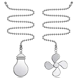 SUR-CIEL 2PCS Ceiling Fan Pull Chain, Ceiling Fan