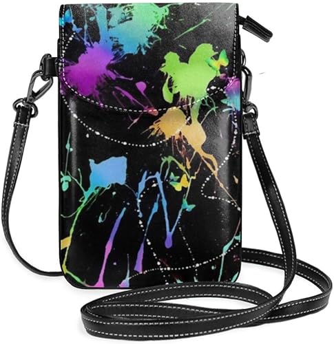 Amazon Co Jp スマホポーチ 色落書き 塗り絵 カラフル 女性 ミニポーチ 化粧品小物入れ 軽量 おしゃれ プレゼント おもちゃ