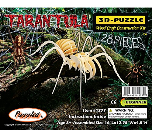 Puzzled Tarantula Wooden 3D Puzzle Construction Kit