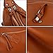 YALUXE Women's Double Zipper Soft Hobo Cowhide Leather Purse Shoulder Bag