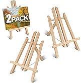 2PCS 12 Inch Wood Tabletop Easel -Easel Stand for Painting, Perfect for Parties, Art Projects, and Creative Displays.