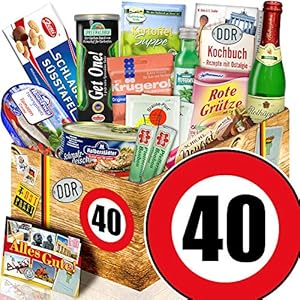 DDR Geschenke L / Geburtstag 40 / Geschenkbox Frau / Spezialitäten Korb
