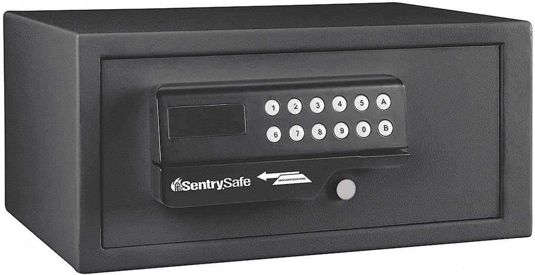 SentrySafe H060ES Digital Lock Safe, 0.4cu.ft, Black: Home Improvement