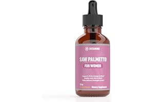IVITAMINS Saw Palmetto for Women | Helps to Reduce Hair Loss, Supports Healthy Hair, Skin, Nails, Energy, Mood & More | DHT Blocker for Women Hair Growth | Saw Palmetto for Women Hair Loss | 1 fl oz
