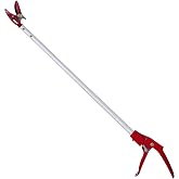 Prunrt Tree Trimmer, 2 Foot Pole Pruner, Long Reach Pruning Shears, Cut and Hold Garden Clippers, Aluminum Lightweight Handle Fruit Picker, Branch Bypass Loppers