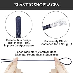 Endoto 2 Pairs Elastic Shoelaces for ON Cloud 5 & 6