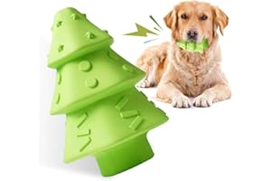 Wunive Christmas Dog Toys,Christmas Tree Shape Dog Chew Toys for Aggressive Chewers,Indestructible Tough Durable Squeaky Dog Toys,Puppy Dog Chew Toys for Small Medium Large Breed